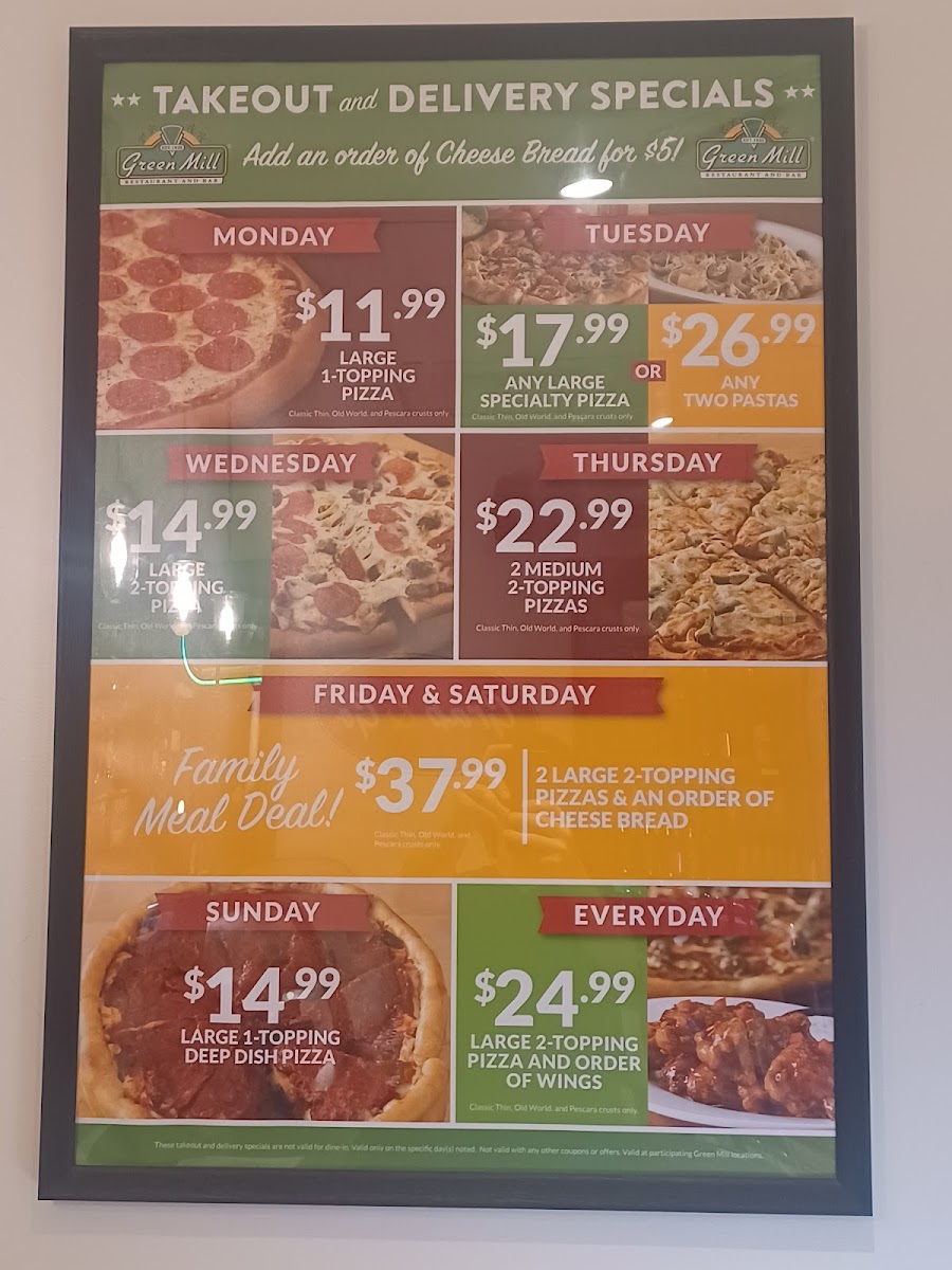 Menu Green Mill Restaurant & Bar-2